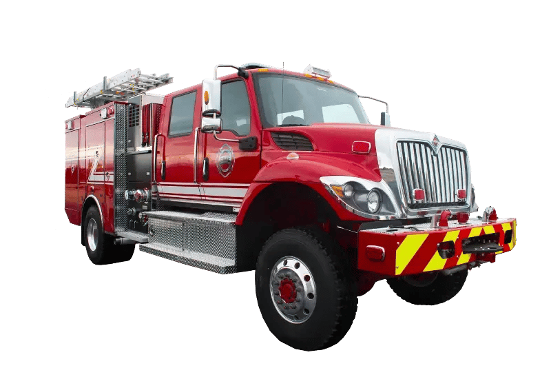 BME Urban Interface Bighorn fire apparatus designed for wildland and urban interface response, combining firefighting capabilities, equipment storage, and off-road performance.