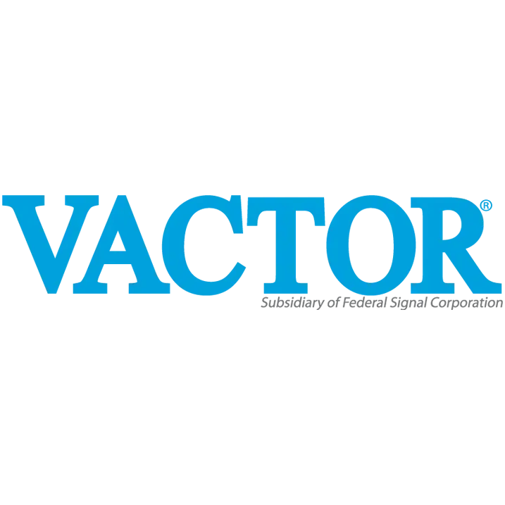 Vactor logo representing sewer cleaning, hydro excavation, and wastewater infrastructure maintenance equipment.