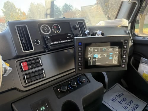 Interior control module of a Vactor 2100i