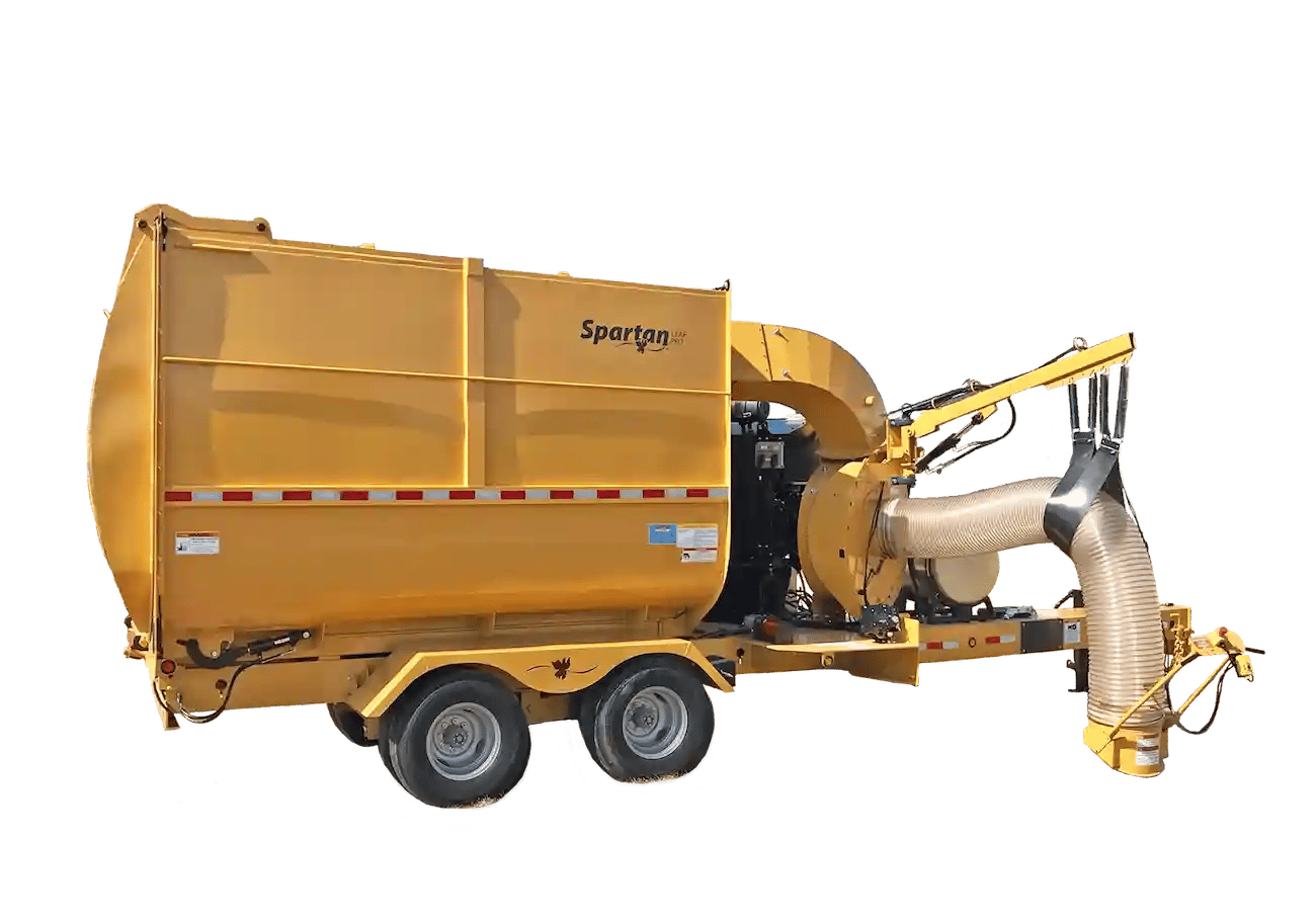 Titan Spartan Pro with background removed, highlighting its durable debris collection system and high-capacity design for efficient leaf and landscape material management.
