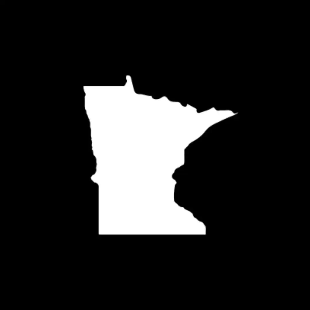 Minnesota state map graphic linking to regional equipment sales territories and representative contact information.