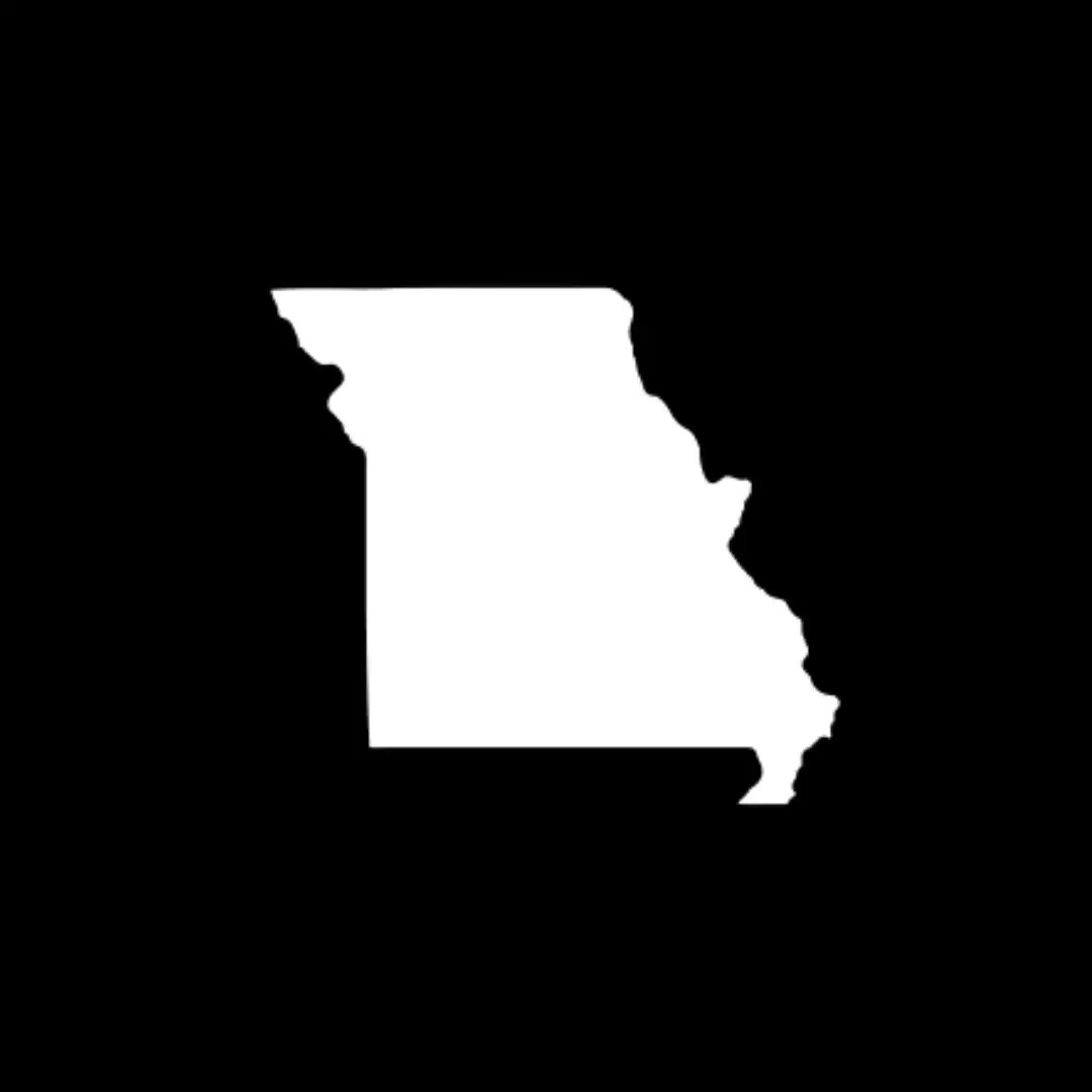 Missouri state map graphic linking to regional equipment sales territories and representative contact information.