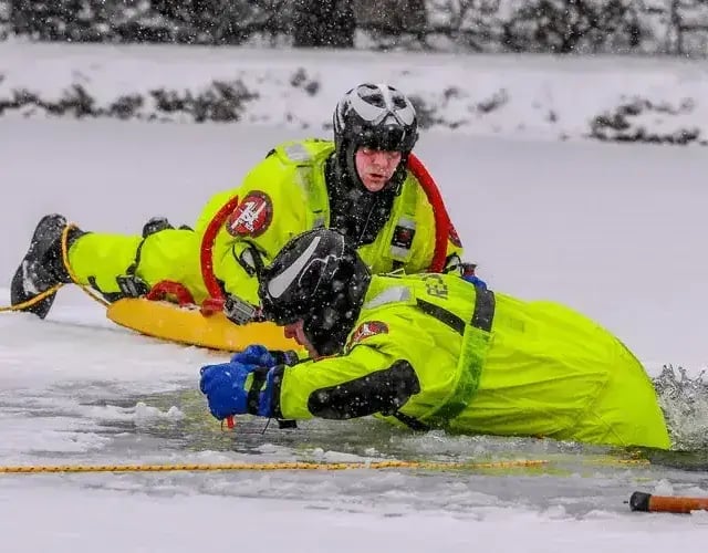 Water and ice rescue equipment for swiftwater rescue, ice rescue, flood response, and technical rescue operations.