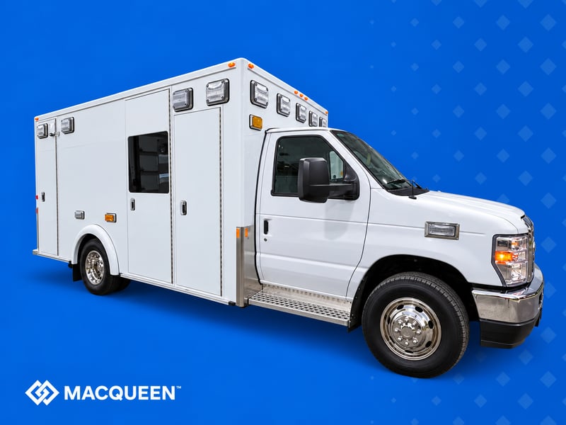 Blue-Bakground MacQueen Ambulance Showcase