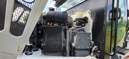 Engine compartment.