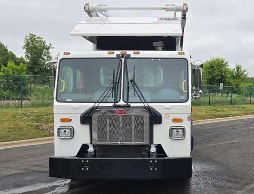 Front view of 2026 McNeilus Atlantic Commercial 40 yard front loader garbage truck