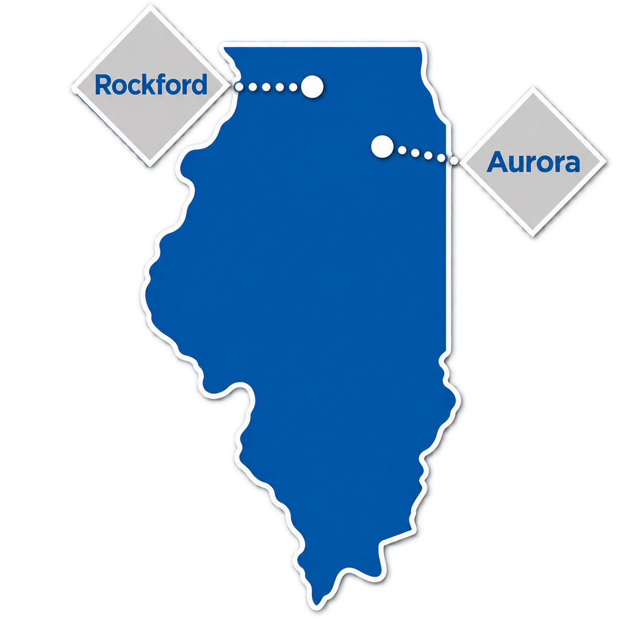 IL Map - Rockford Aurora