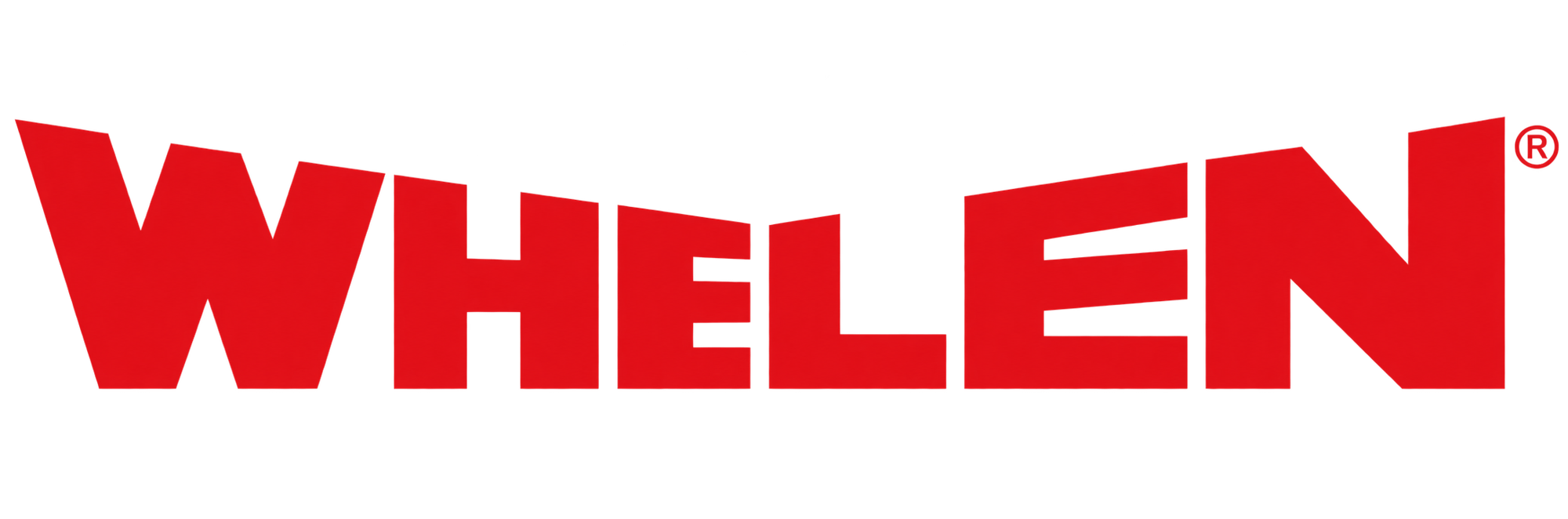 WHELEN Red Geometric Wordmark