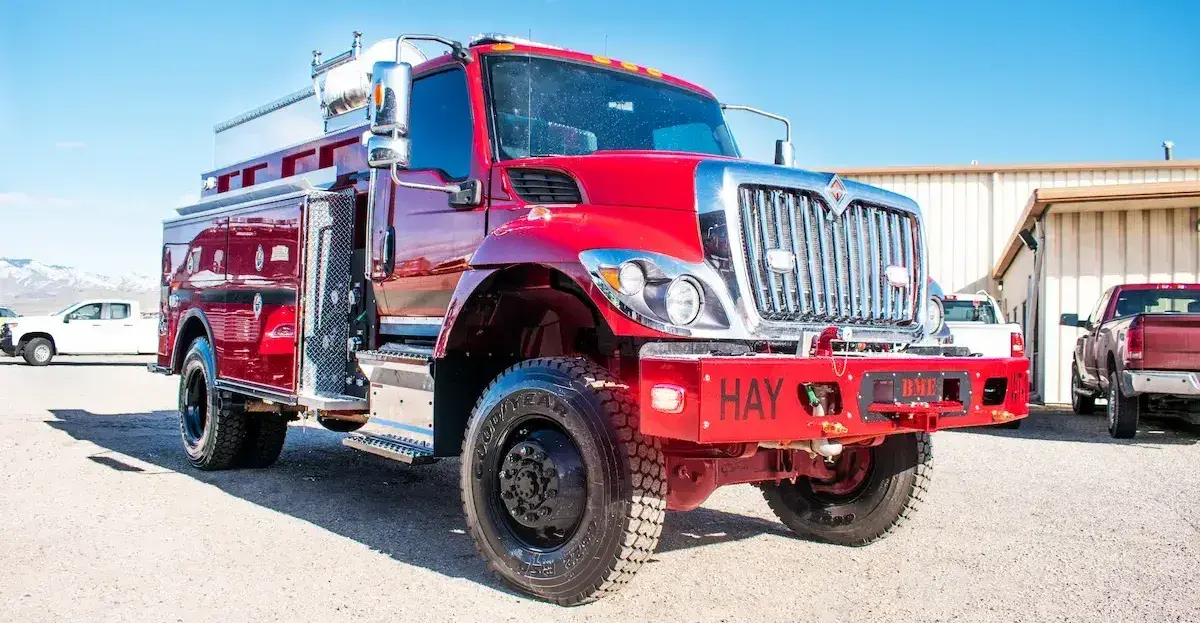 BME Water Tender designed to transport high-capacity water supplies for wildland firefighting, rural fire protection, and emergency water shuttle operations.