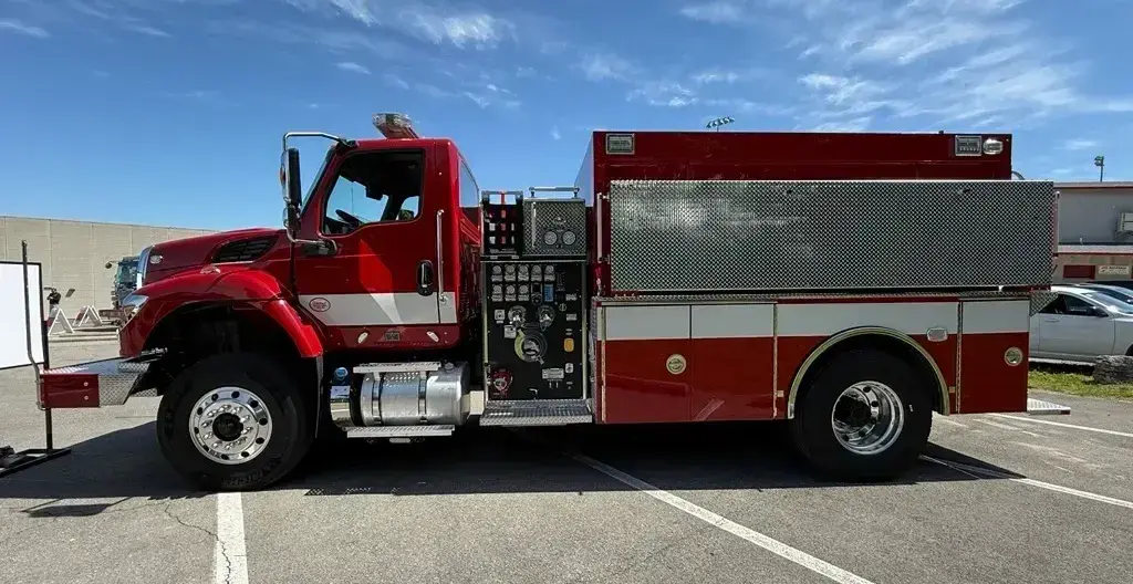 Pierce commercial chassis fire engine from MacQueen