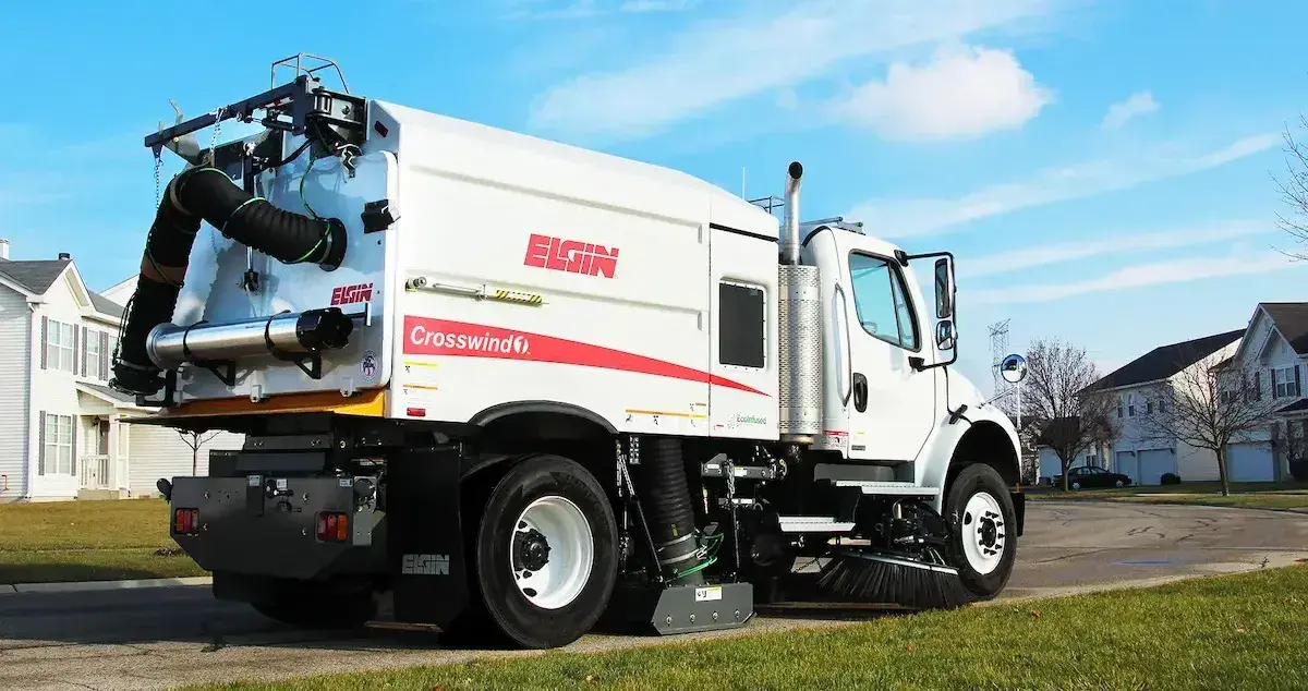 Elgin Crosswind single engine regenerative street sweeper