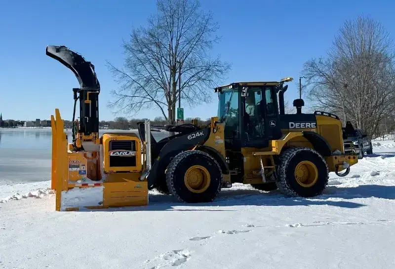 Larue snowblower for municipal scale snow removal projects