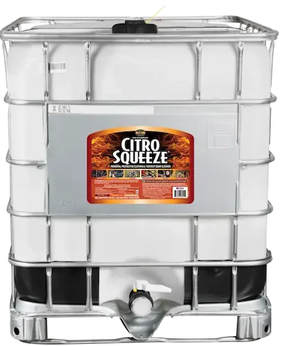CitroSqueeze PPE and turnout gear cleaner designed to safely clean firefighter protective clothing and support routine gear decontamination.