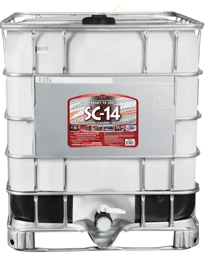 SC-14 all-purpose fire station cleaner designed to maintain clean apparatus bays, stations, and firefighter work environments.