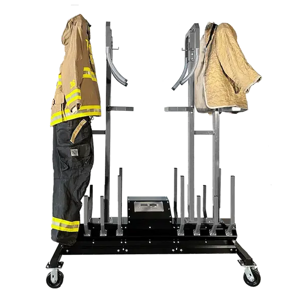 Circul-Air portable turnout gear dryers delivering convenient on-site drying for firefighter PPE, helmets, boots, and protective equipment.