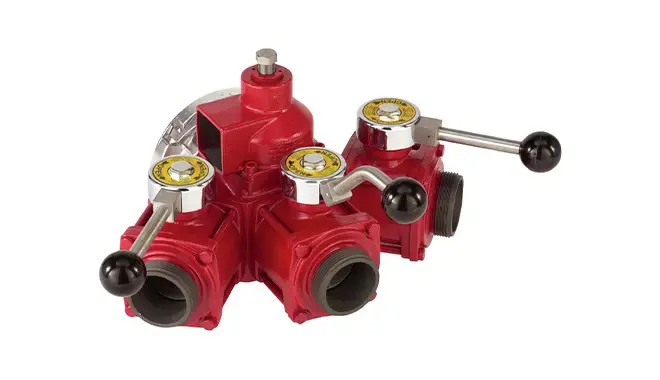 Gated manifold to extend attack lines with storz connectors