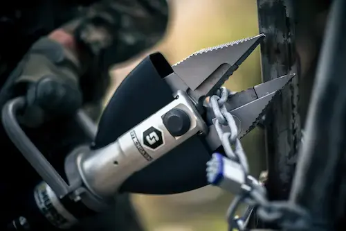 HURST StrongArm hydraulic breaching tool engineered for rapid forced entry, tactical operations, and emergency rescue missions.