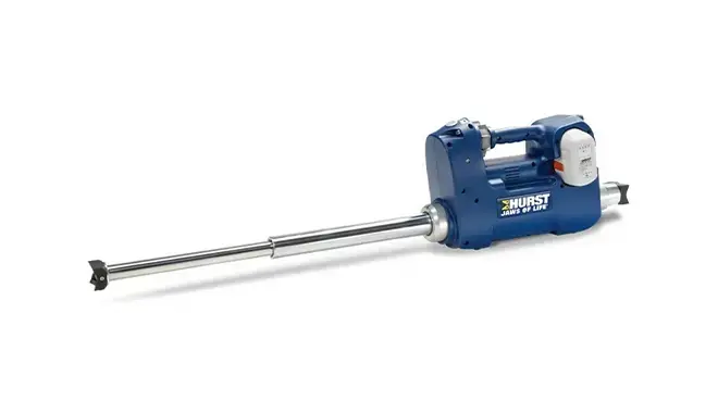 HURST R 421E2 hydraulic ram providing reliable lifting and displacement capabilities during technical rescue incidents.