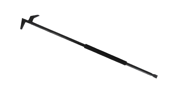 Firehooks unlimited New York Roof Hook with an all-purpose head, aircraft steel shaft, chisel end, and celtex grips