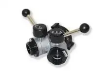 Kochek wye ball valve providing controlled water distribution to multiple hose lines during emergency response operations.