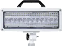 Fire Research Spectra LED lampheads providing high-output scene lighting for firefighting, rescue, and emergency response operations.