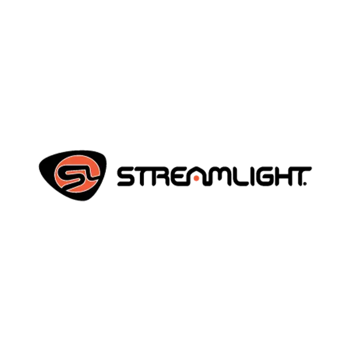 Streamlight logo featuring a shield-style emblem and bold typography, representing portable lighting solutions for industrial, emergency response, and public safety applications.