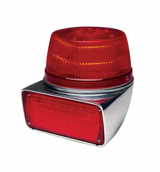 Whelen B6 LED beacon delivering 360-degree warning illumination for emergency vehicles, utility fleets, and public safety operations.