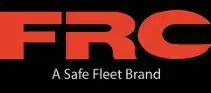 FRC logo featuring bold red lettering and the tagline 'A Safe Fleet Brand,' representing fleet safety technology and transportation safety solutions.