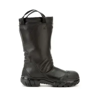 MSA Globe SHADOW XF 14-inch firefighting boots engineered for enhanced flexibility, protection, and firefighter comfort.