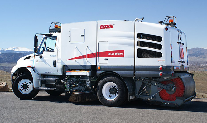 Street Maintenance Elgin Road Wizard Mechanical Street Sweeper