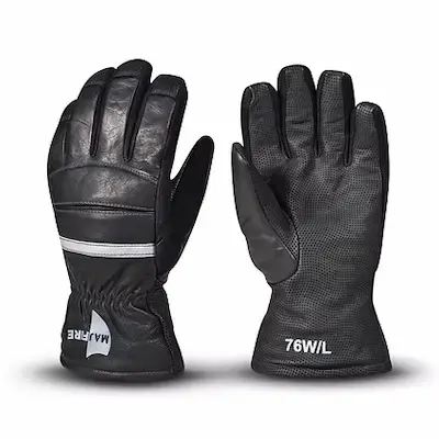 Majestic M7G structural firefighting gloves with premium kangaroo leather and gauntlet design